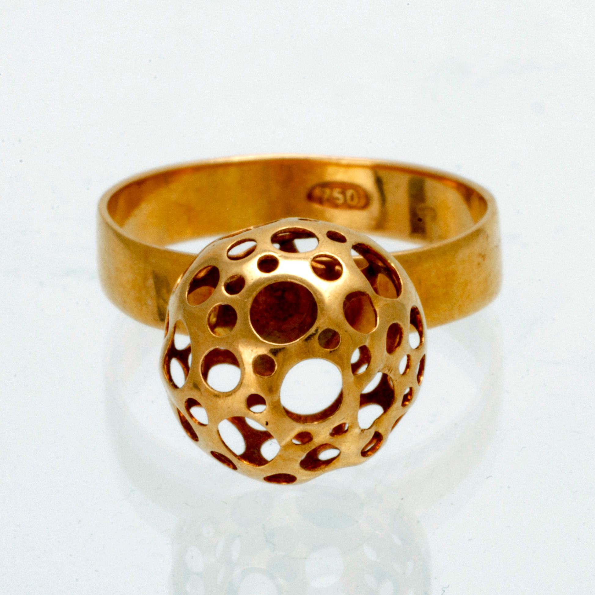 Liisa Vitali, hänge, örhängen, ring, 18K guld.