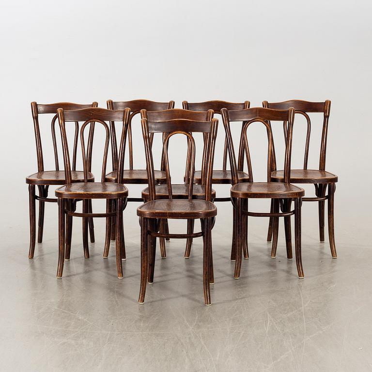 THONET, stolar 8 st, 1900-talets första hälft.