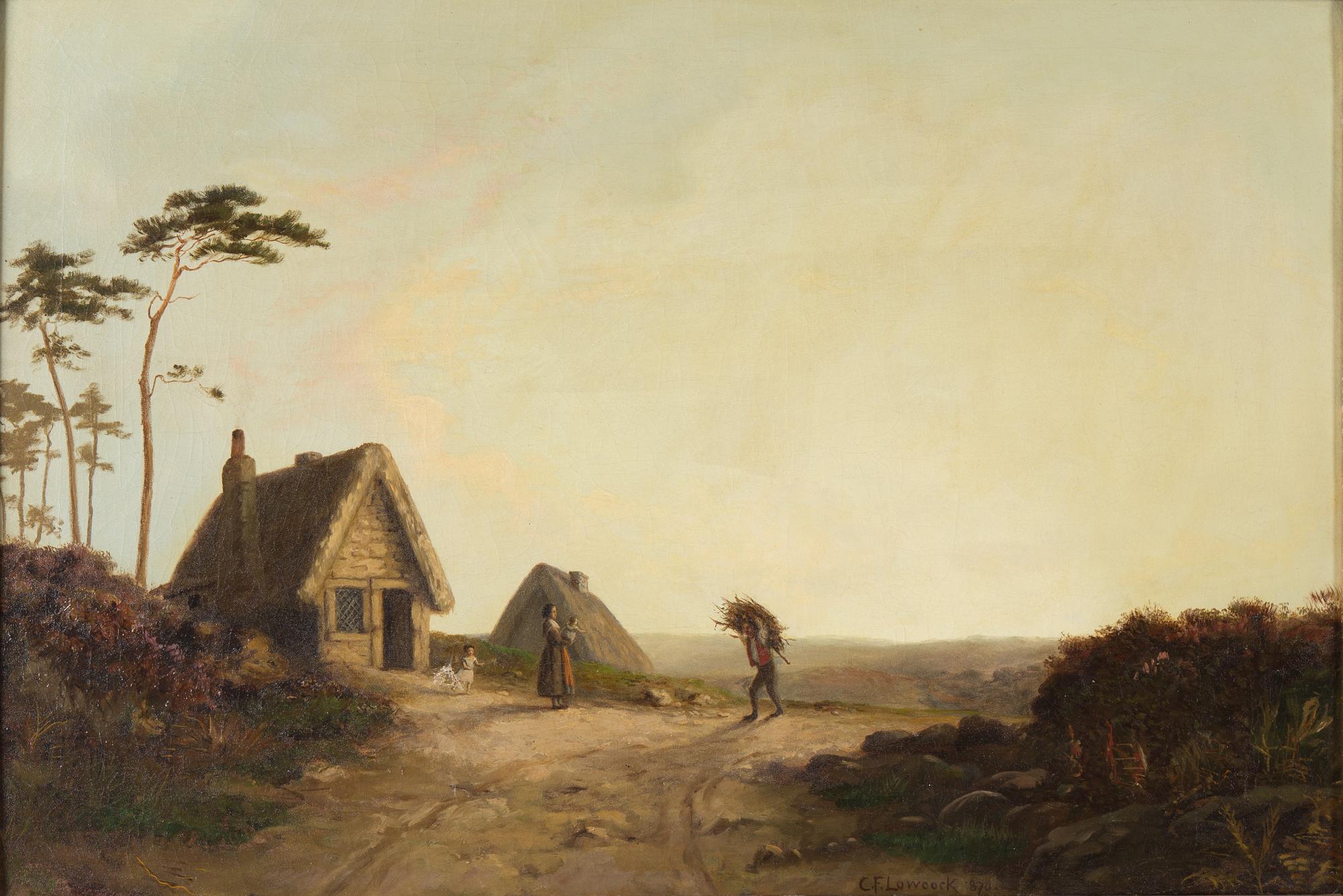 CHARLES FREDERICK LOWCOCK,  tillskriven, olja på duk, signerad CF Lowcock, daterad 1870.