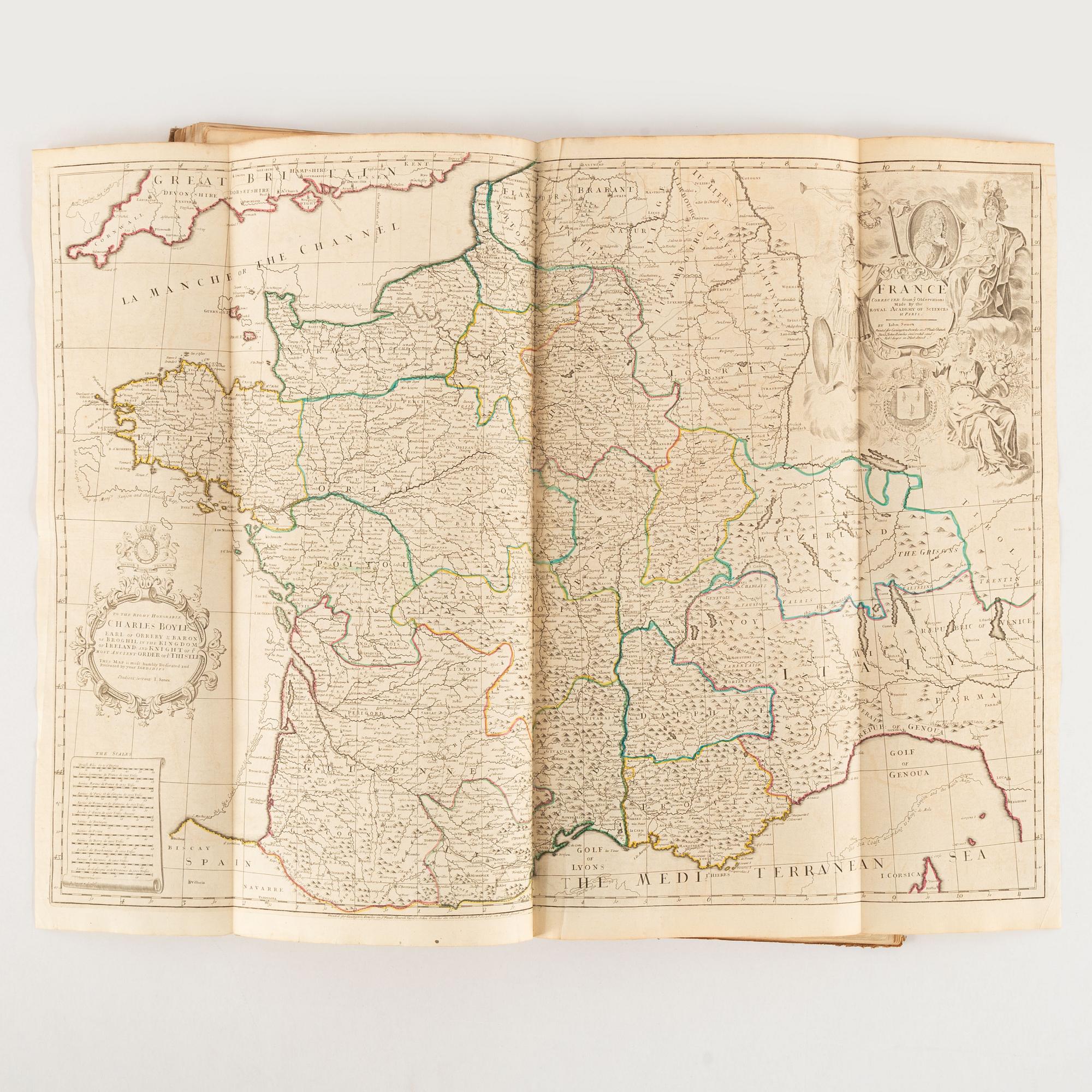 Atlas with 32 engraved maps.