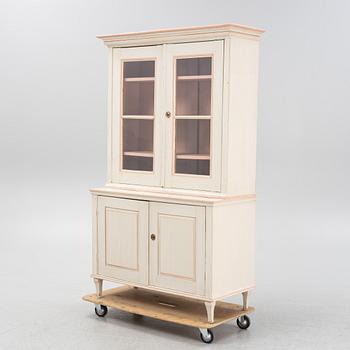 A painted cabinet, 19th Century.