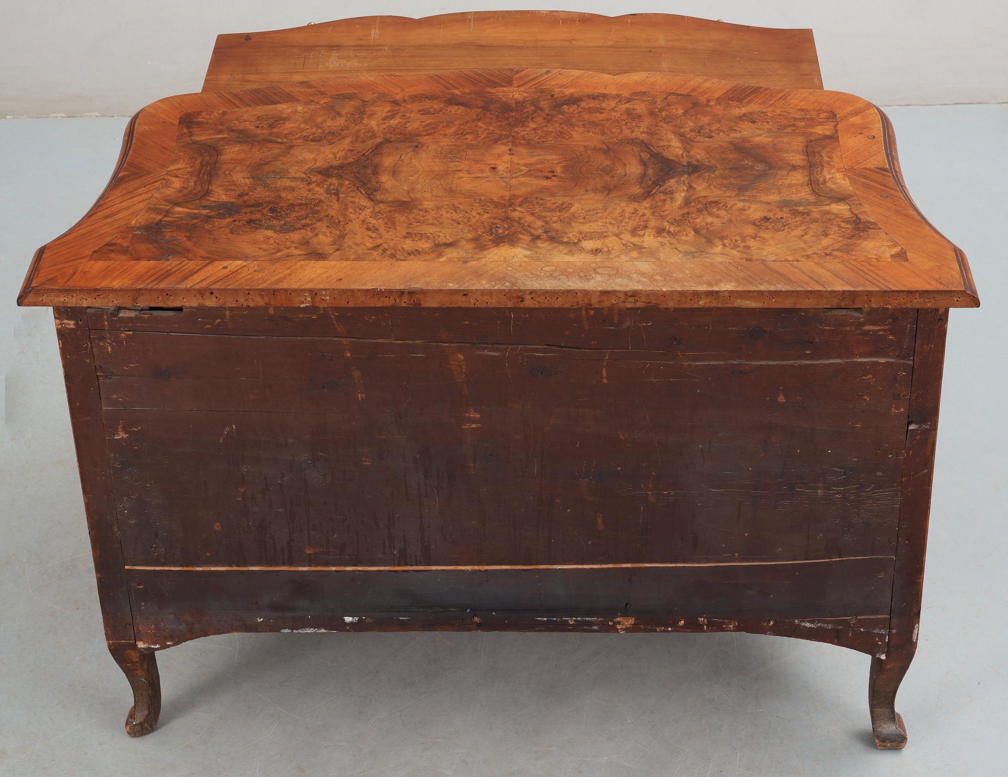 A Swedish late Baroque 18th Century commode, by J H Fürloh.