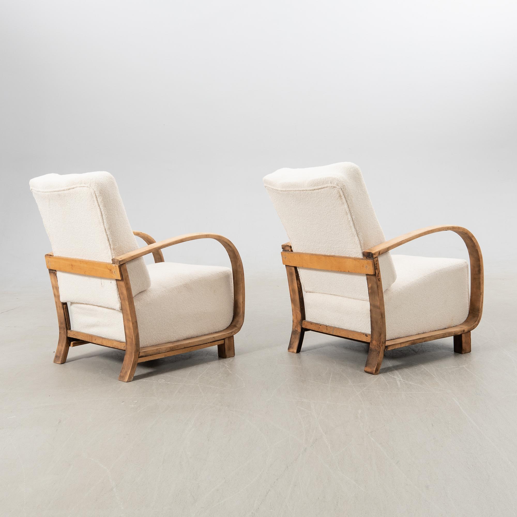 Fåtöljer ett par Art Deco 1900-talets första hälft.