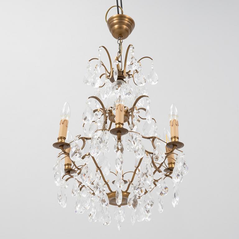 Ljuskrona, rokokostil, 1900-talets andra hälft.