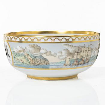 Royal Copenhagen, punch bowl, porcelain, 1976.
