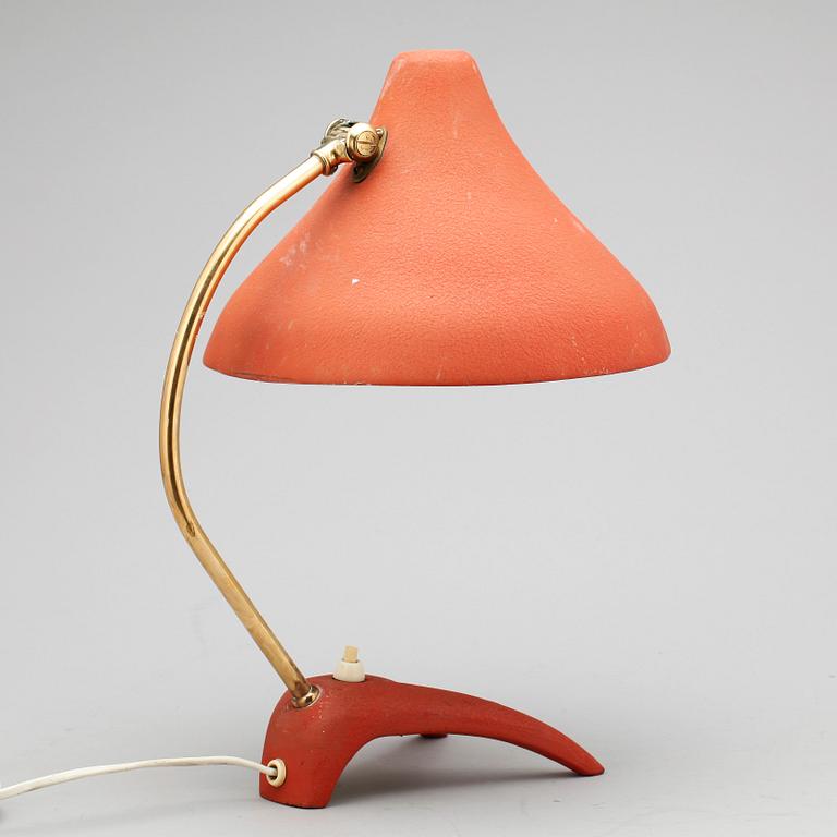 BORDSLAMPA, metall, EWÅ, Värnamo, 1900-talets mitt.