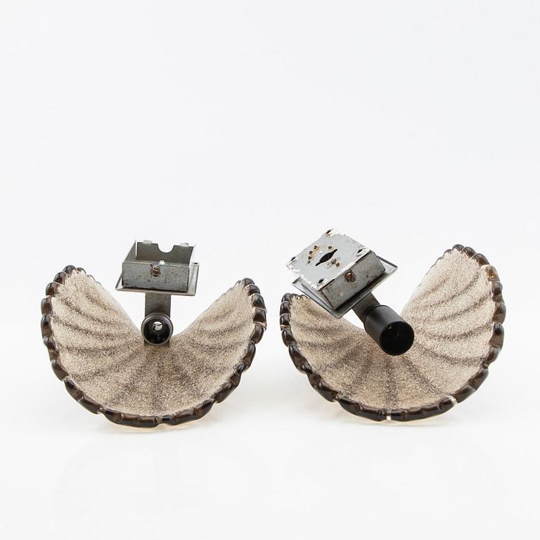 Wall lamps, 20th century.