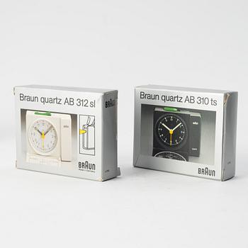 Dieter Rams & Dietrich Lubs, 8 table clocks, Braun.