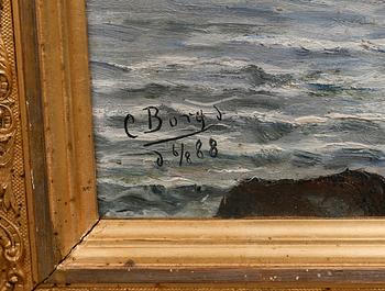 OKÄND KONSTNÄR, olja på duk, signerad Borgs och daterad -88.