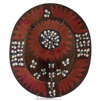 Birger Kaipiainen, koristevati, kivitavaraa, signeerattu Kaipiainen Arabia Finland.