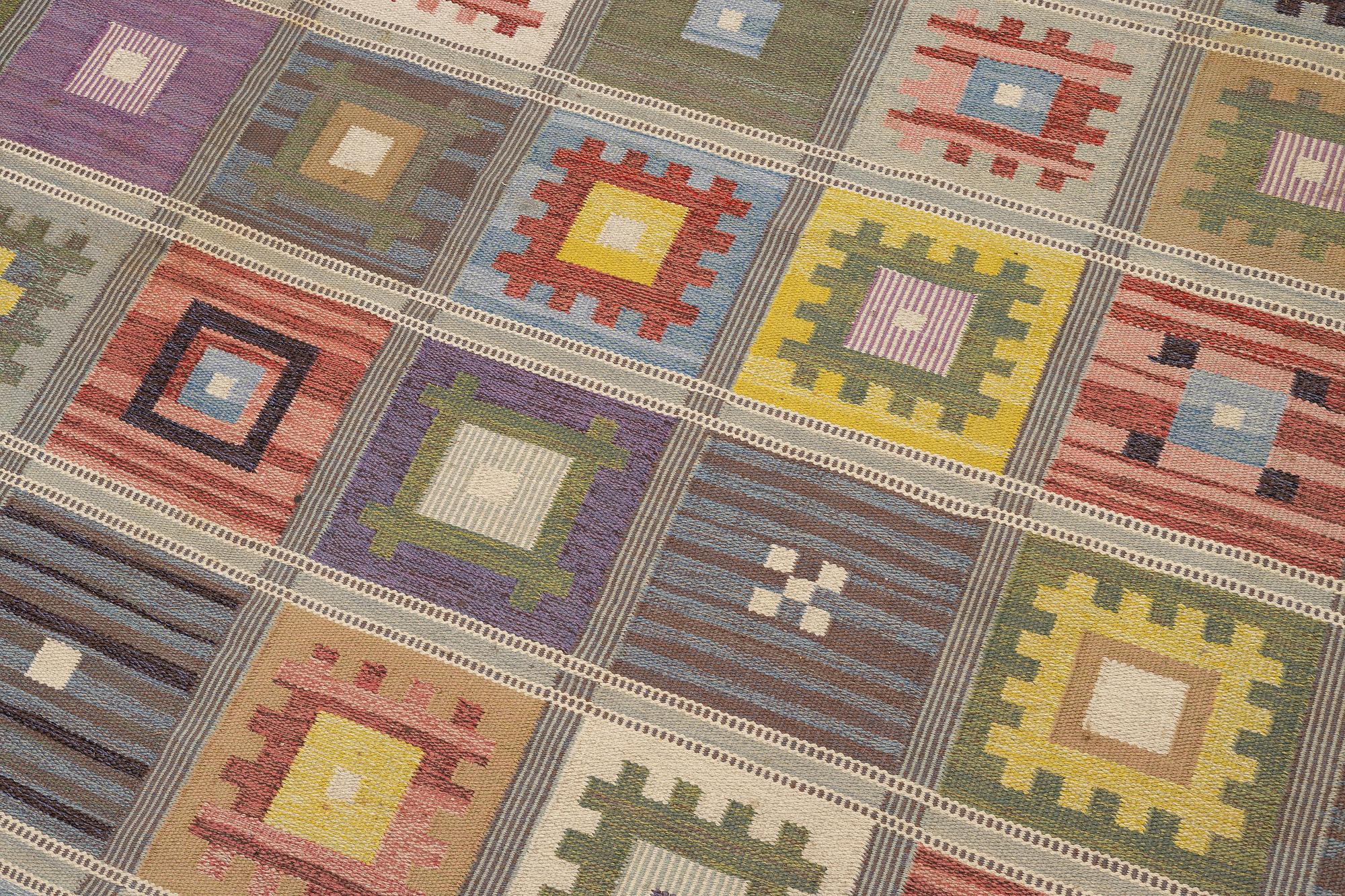 A flat weave carpet, c. 325 x 239 cm, Bohusslöjd–Konstfliten.