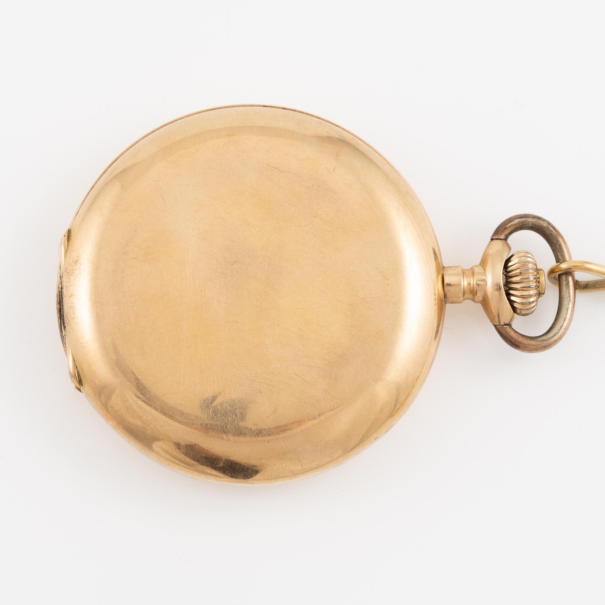 F. Winter, pocket watch, hunter, 54 mm.