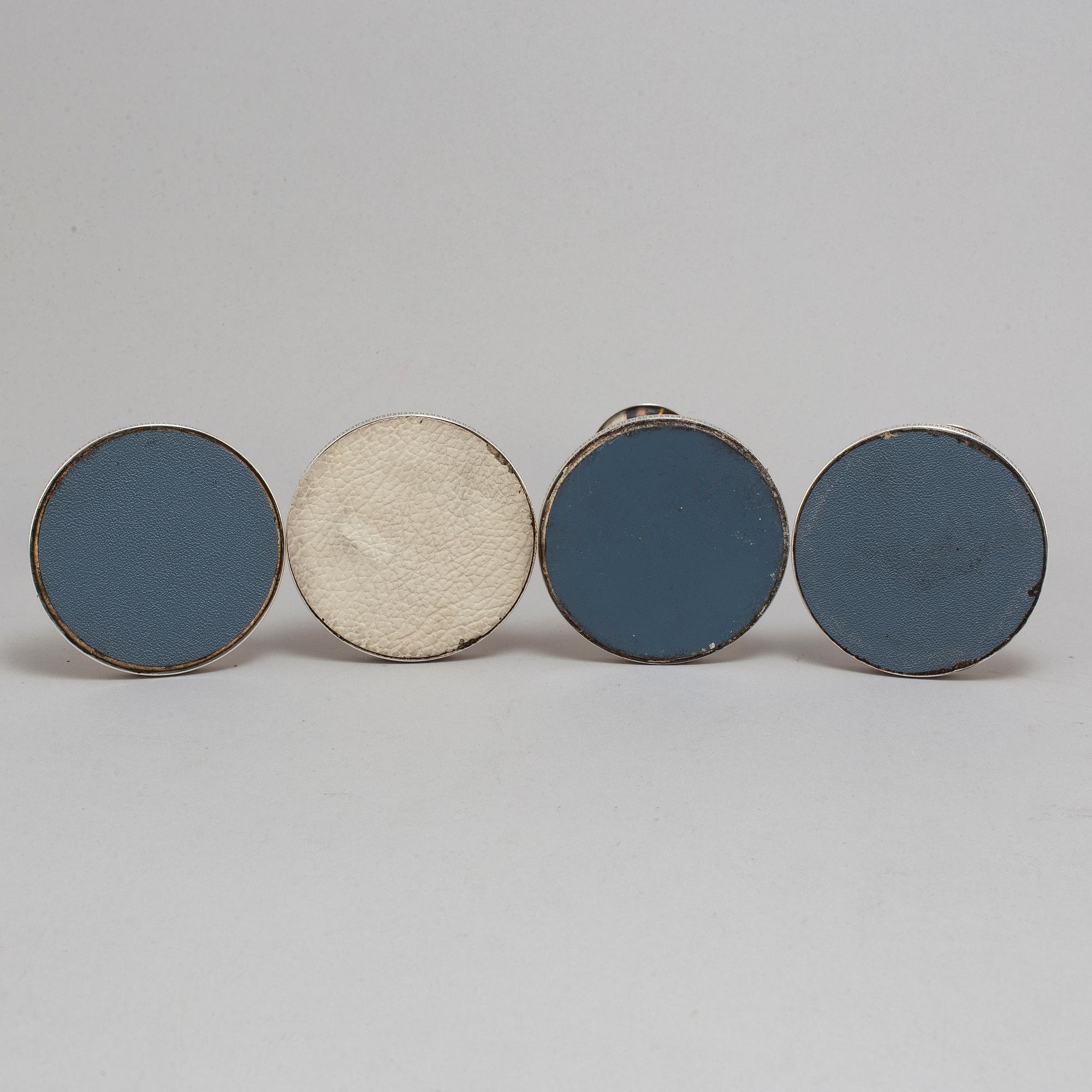 Four silver candle sticks, Göteborg, 1980's.