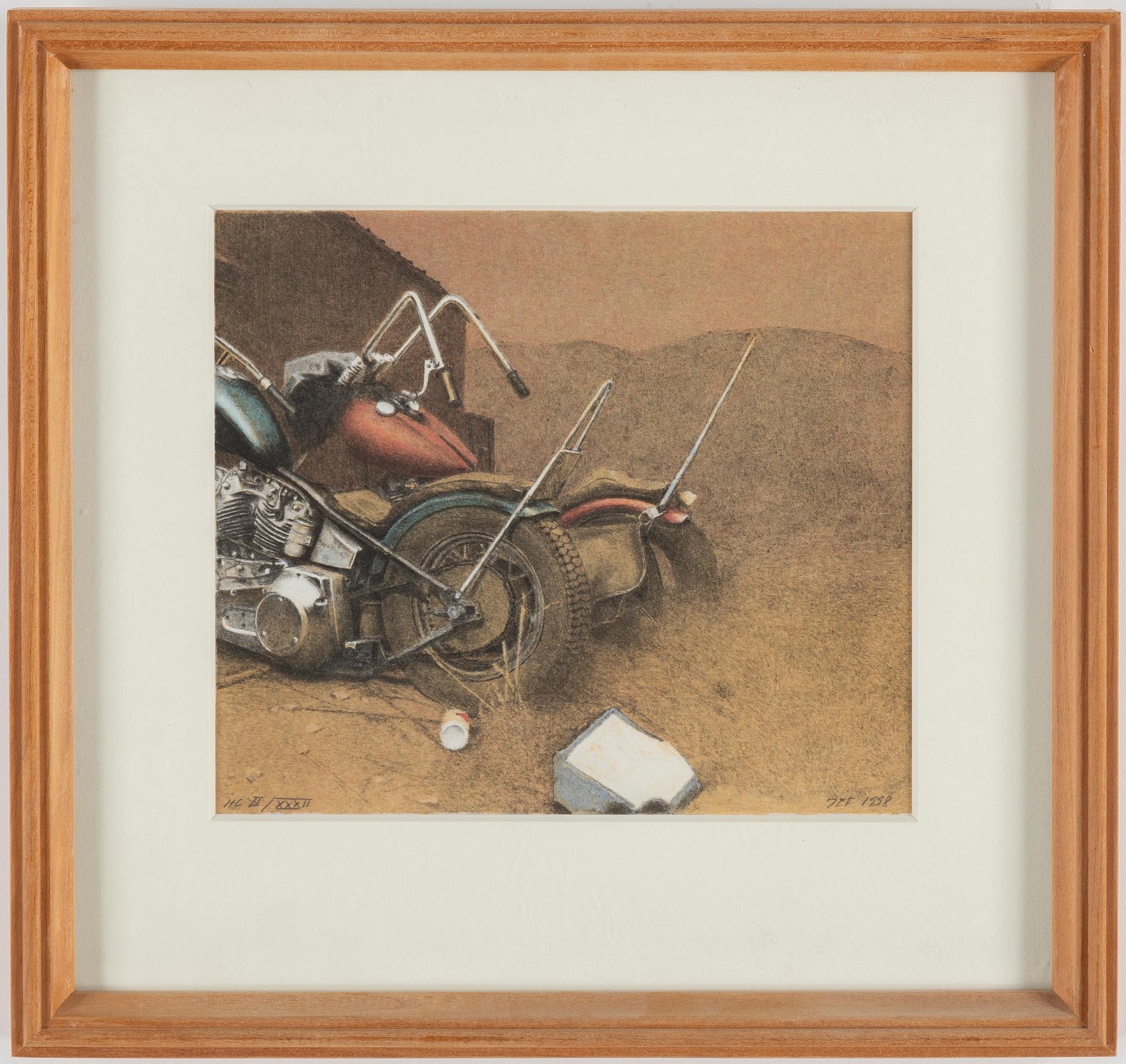 JOHN-E FRANZÉN, lithograph in colour, 2, 1998, signed HC II/XXXII, 40/320.