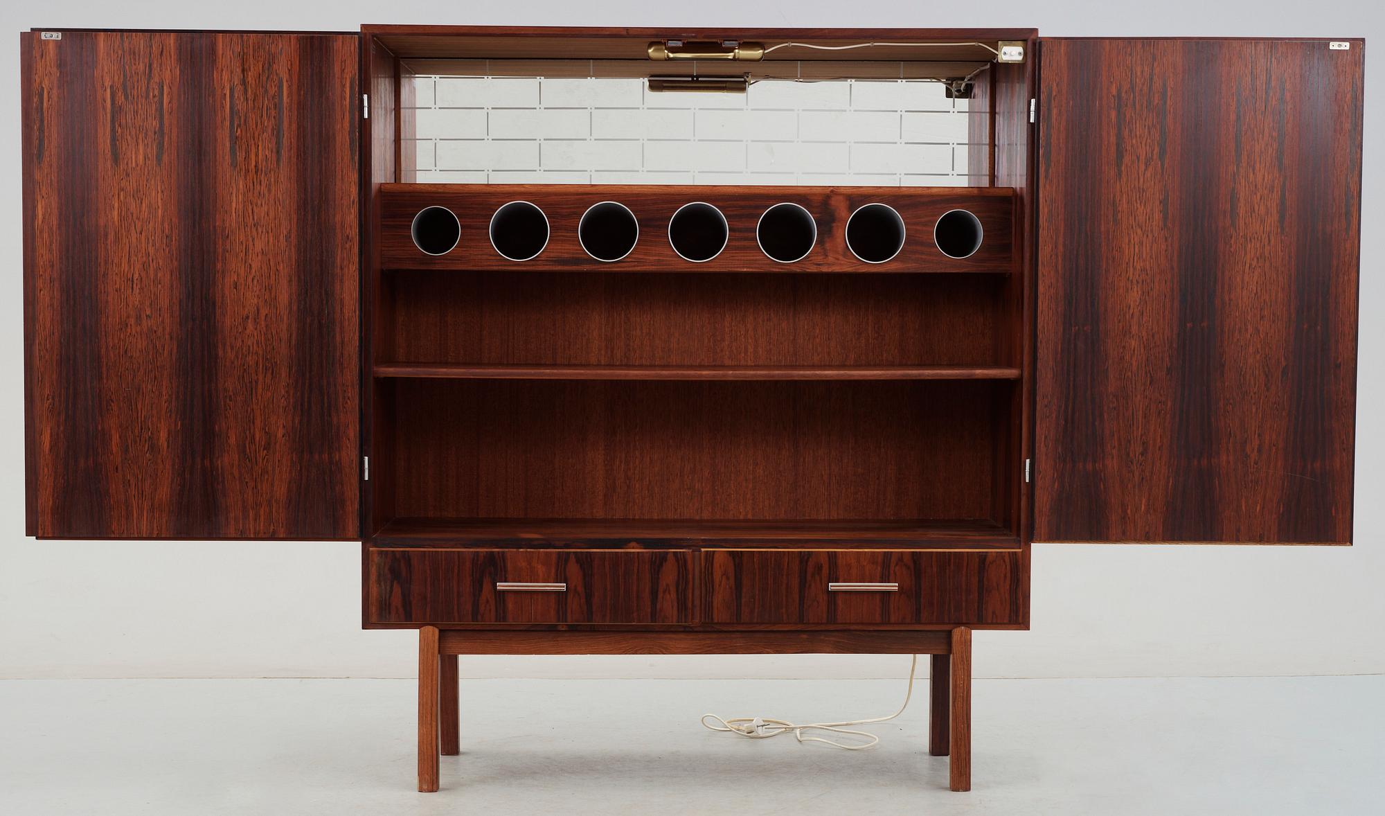 BARSKÅP, Axel Christensen, Odder Möbelfabrik, Danmark, 1960-tal.