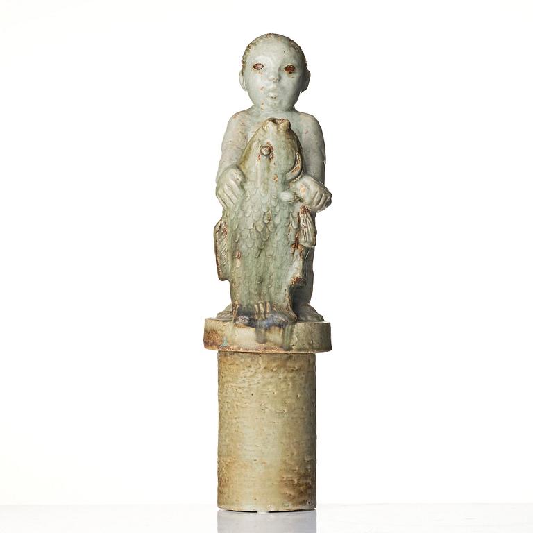 Michael Schilkin, a stoneware sculpture, in two parts, Arabia, Finland, 1940s.