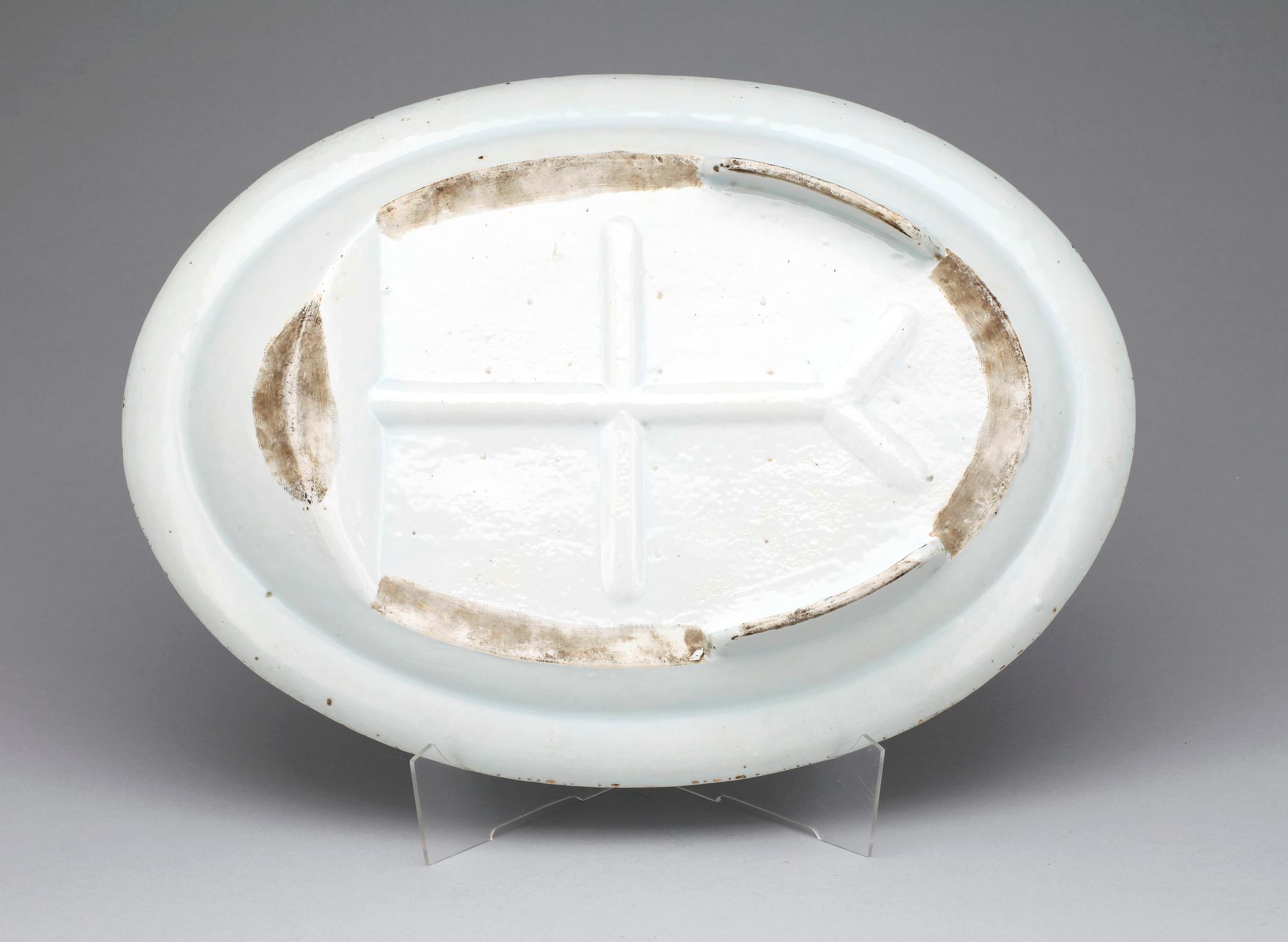 STEKFAT, porslin, Kina, 1800-tal.