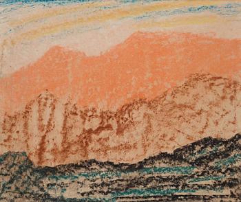 339. Carl Fredrik Hill, Mountain landscape.