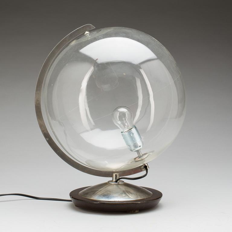 BORDSLAMPA, i form av glob, 1900-tal.