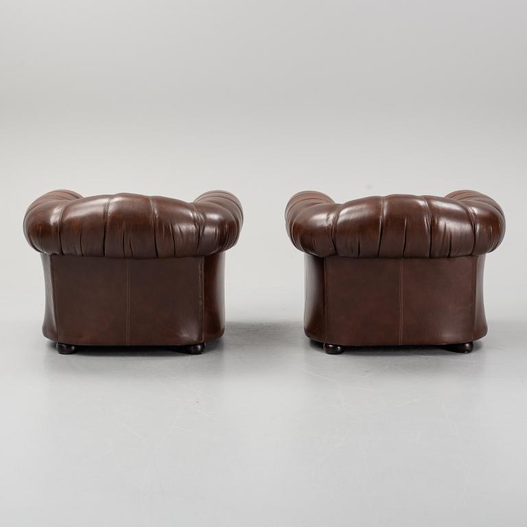 A pair of armchairs, England, Salvale Designs Limited. late 20th century.