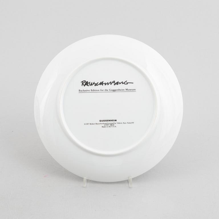 Robert Rauschenberg, tallrikar, 5 st, exclusive edition för Guggenheim Museum, USA, 1997.