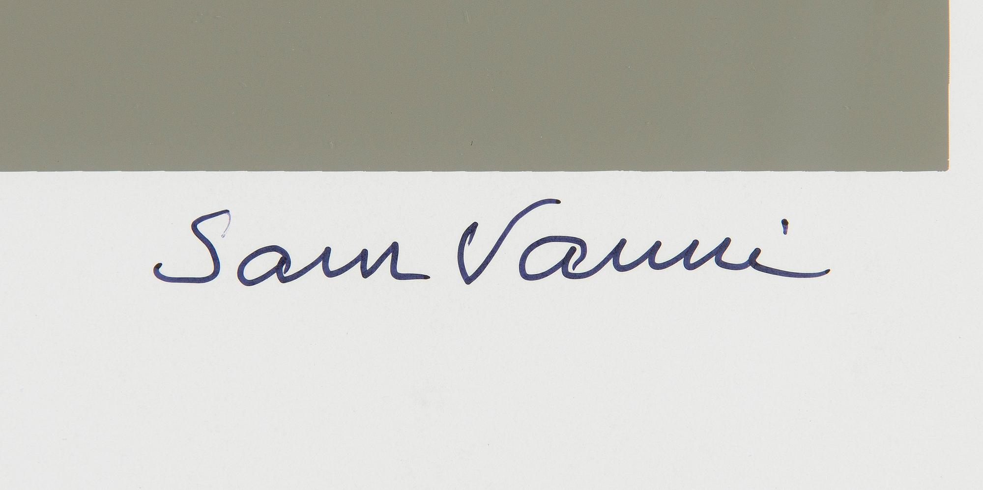 Sam Vanni, silkscreen, exhibition poster, signed Sam Vanni.