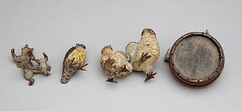 PARTI WIENERBRONSER, 4 st, 1800/1900-tal.