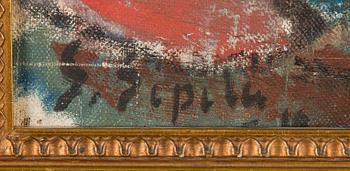Sulho Sipilä, oil on canvas laid on board, signed and indistinctly dated.