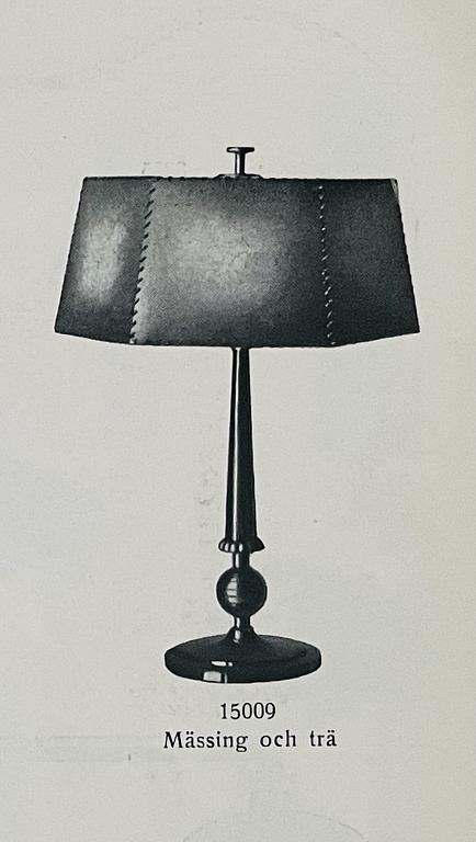 Harald Notini, a pair of table lamps model "15009", Arvid Böhlmarks Lampfabrik, Stockholm, 1930s.