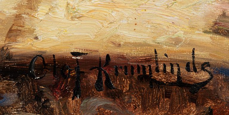 Olof Krumlinde, olja på duk, signerad.