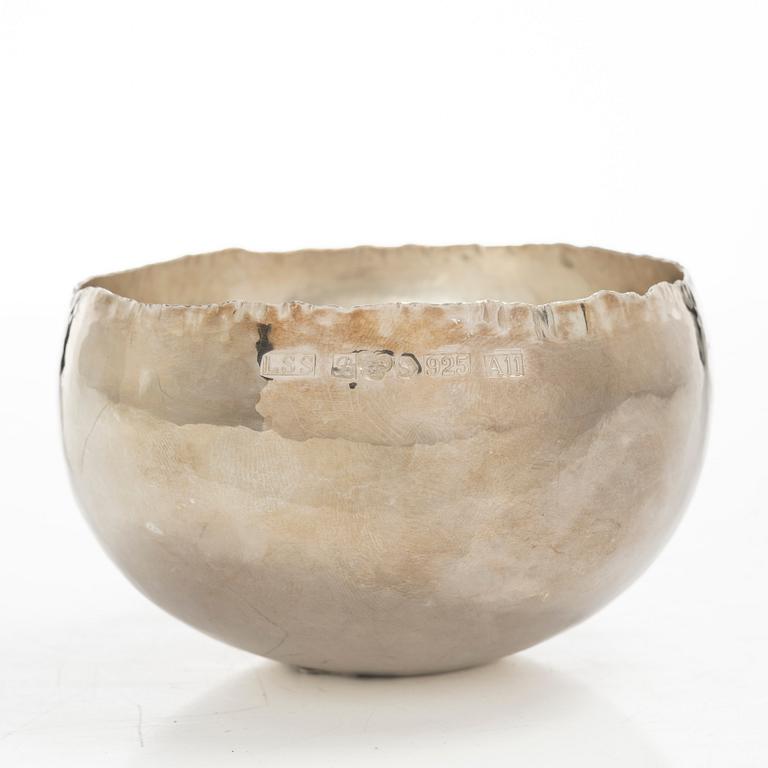 Leif Söderlund Silversmide, skål, sterling silver, Borlänge 1999.