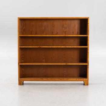 A birch veneered book case, 1930s/40s.