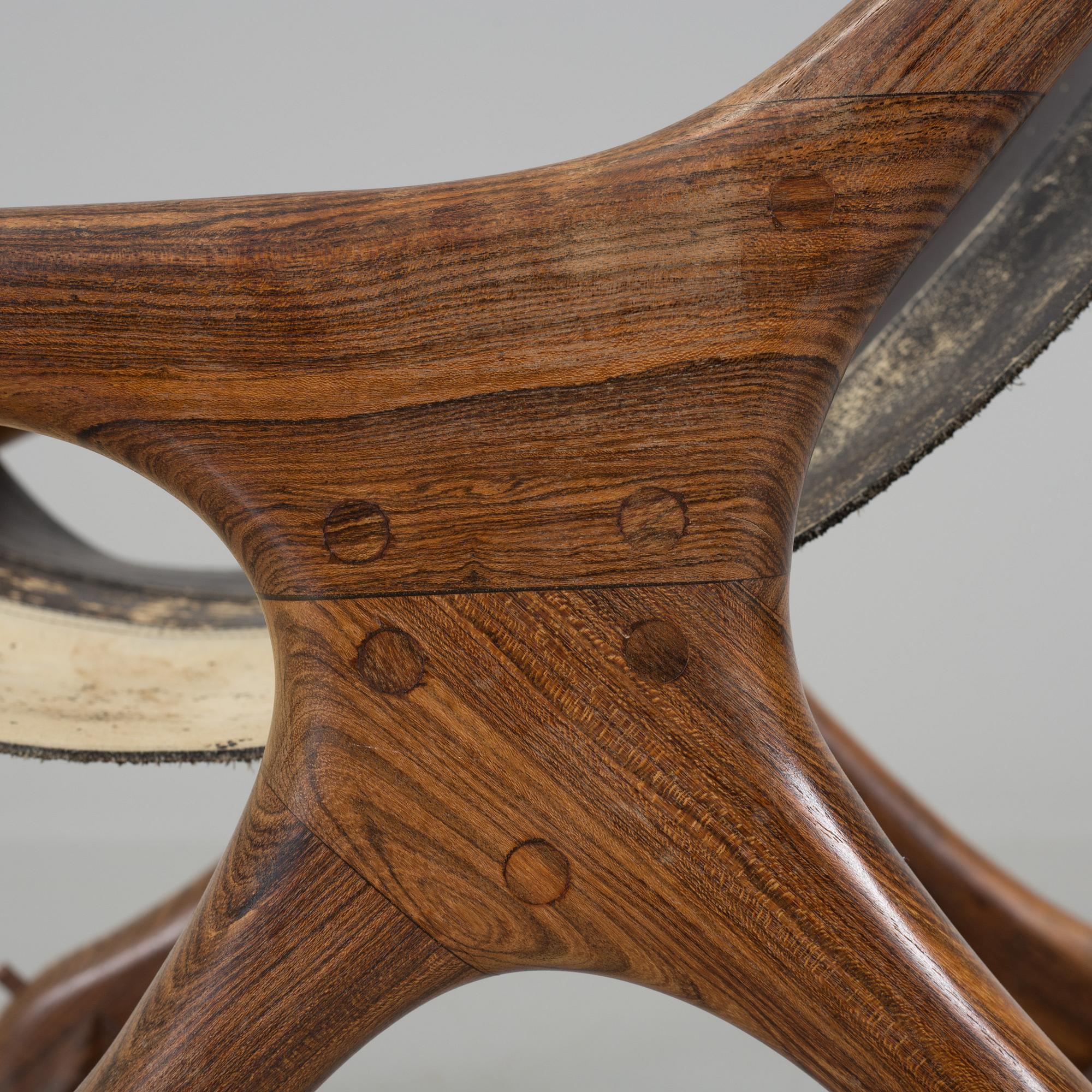 DON SHOEMAKER,  a 'Sloucher' palisander easy chair from Señal S.A.; mexico, 1960's.