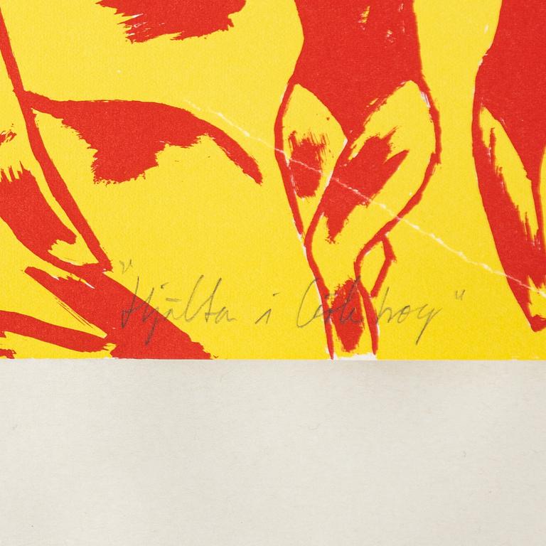 Portfolio, with 5 lithographs, “5th IAAF World Championships in Athletics Göteborg 1995”.