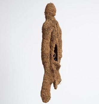 Ewa Pachucka, sculpture "The Open man", crocheted, ca 124 x 47 cm, signed Eva Jaroszyńska 1969.