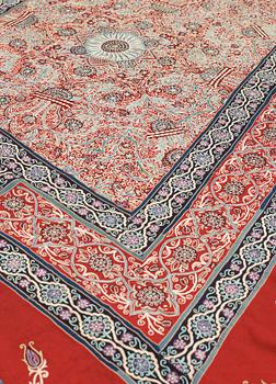 SEMI-ANTIQUE RASCHT HORSE COVER. 142,5 x 218 cm.