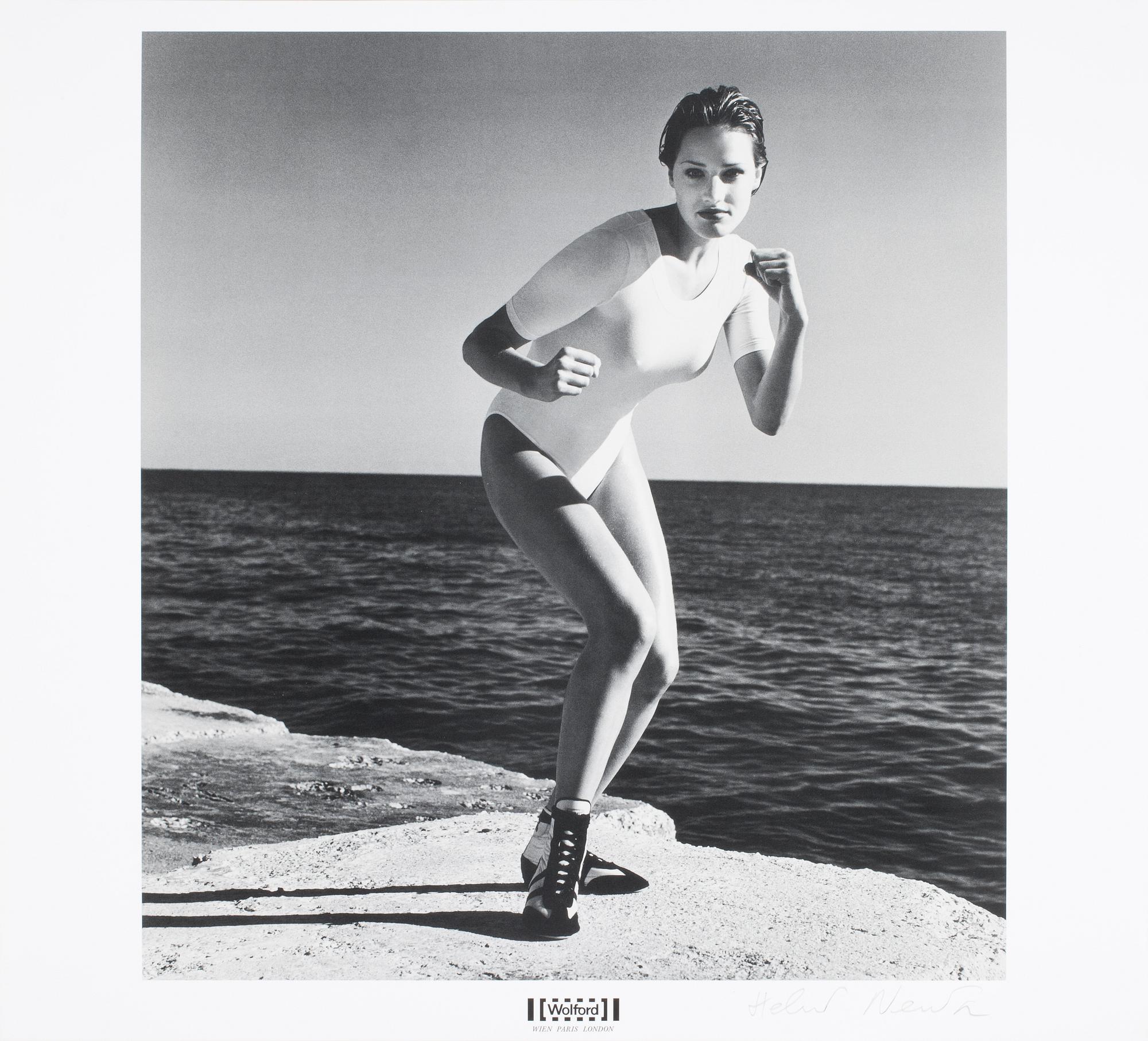 HELMUT NEWTON, offsetlitografi. The Wolford portfolio, sign.