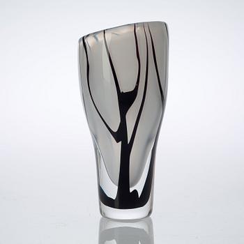 A Vicke Lindstrand glass vase, Kosta 1950's.