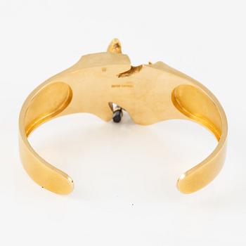 A Björn Weckström "Ultima thule" bracelet in 18K gold with tourmaline, for Lapponia.