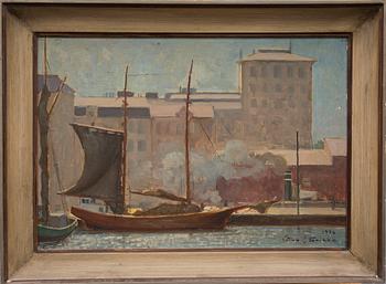 VÄINÖ SAIKKO, olja på duk uppfodrad på kartong, singerad och daterad 1936.