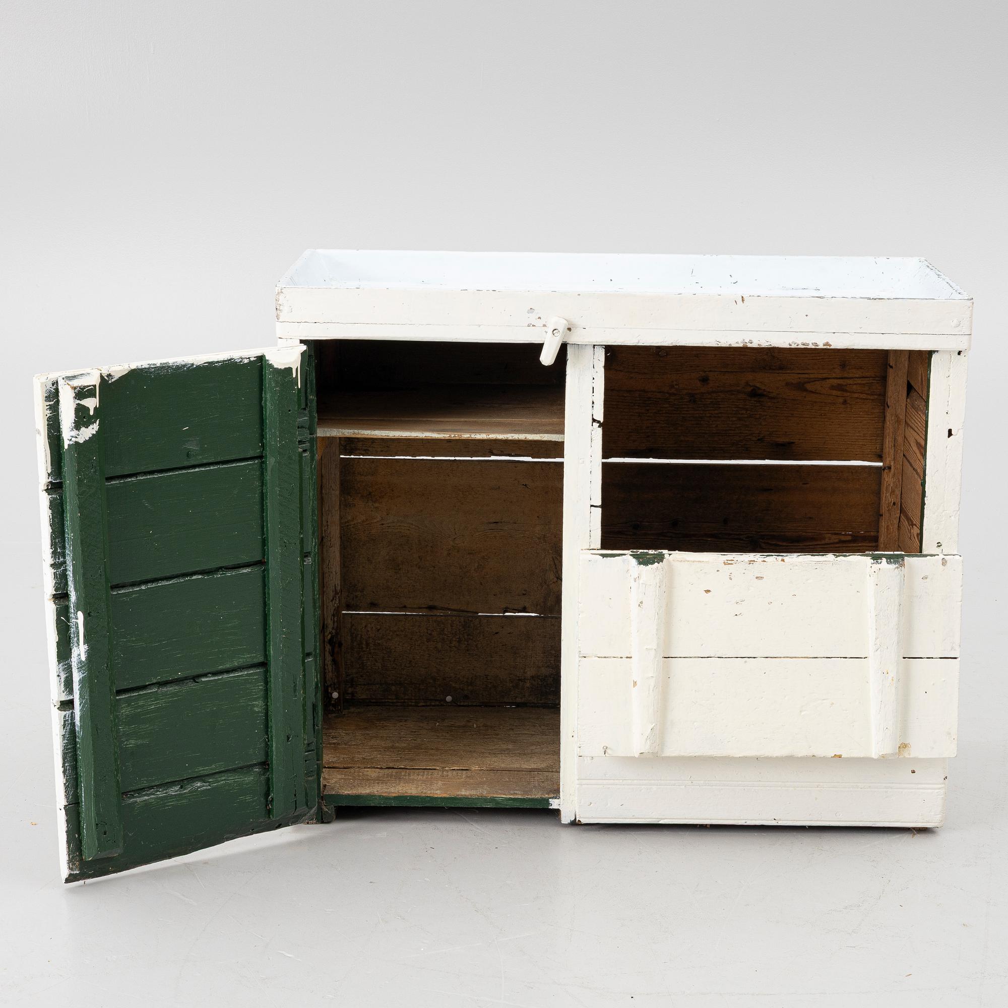 Sink cabinet, Hälsingland, late 19th century.