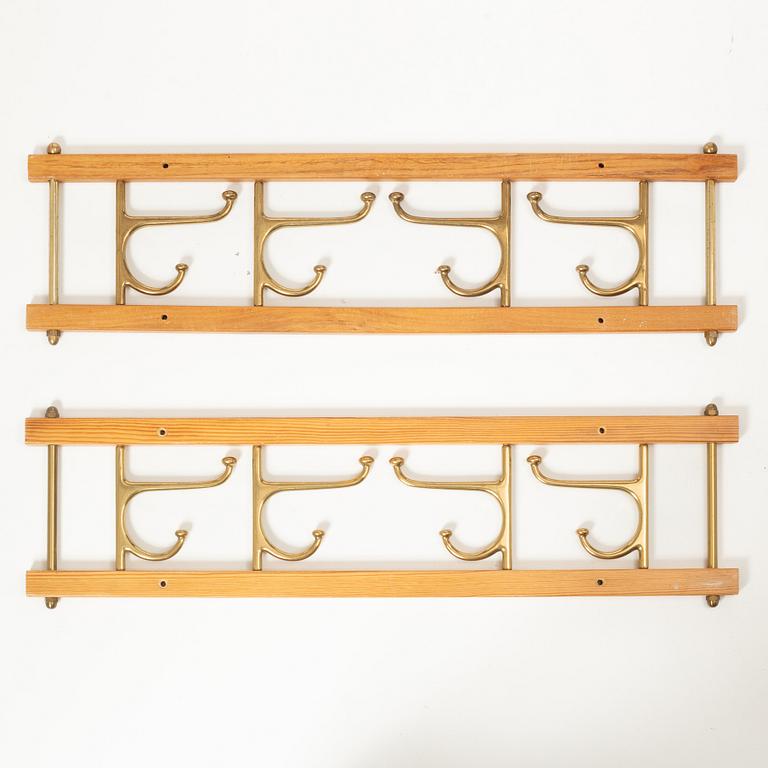 Two 'Dekorativ' clothes hangers, Skoglunds metallgjuteri, Anderstorp, 1950s/60s.