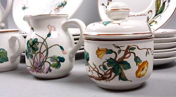 KAFFESERVIS, 17 delar, vitroporslin, "Botanica", Villeroy & Boch.