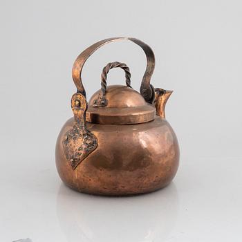 A Swedish copper coffee pot first half of the 19th century.