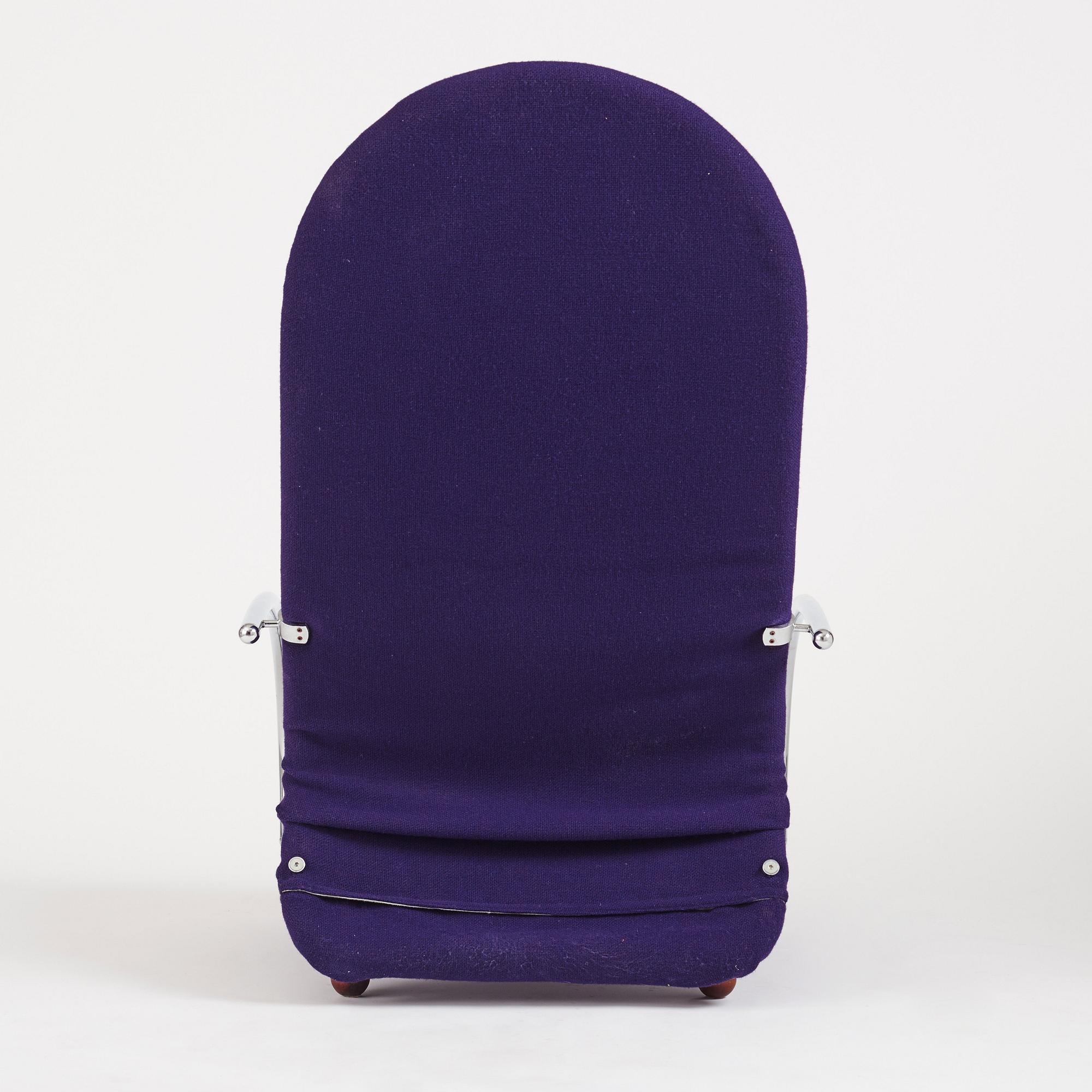 Verner Panton, a lounge chair, "modell H", system 1-2-3
Fritz Hansen, Denmark 1975.