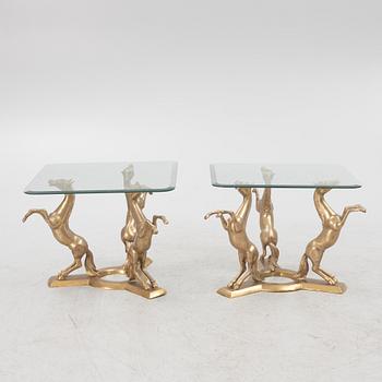 A pair of side tables, late 20th Century.