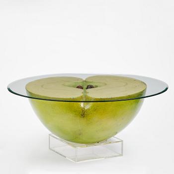 Hans Hedberg, a large faience sculpture of an apple, Biot, France.
