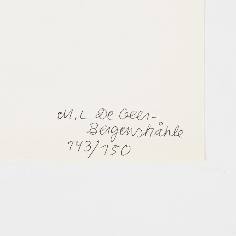 Marie-Louise Ekman, färgserigrafi, 1971, signerad 143/150.