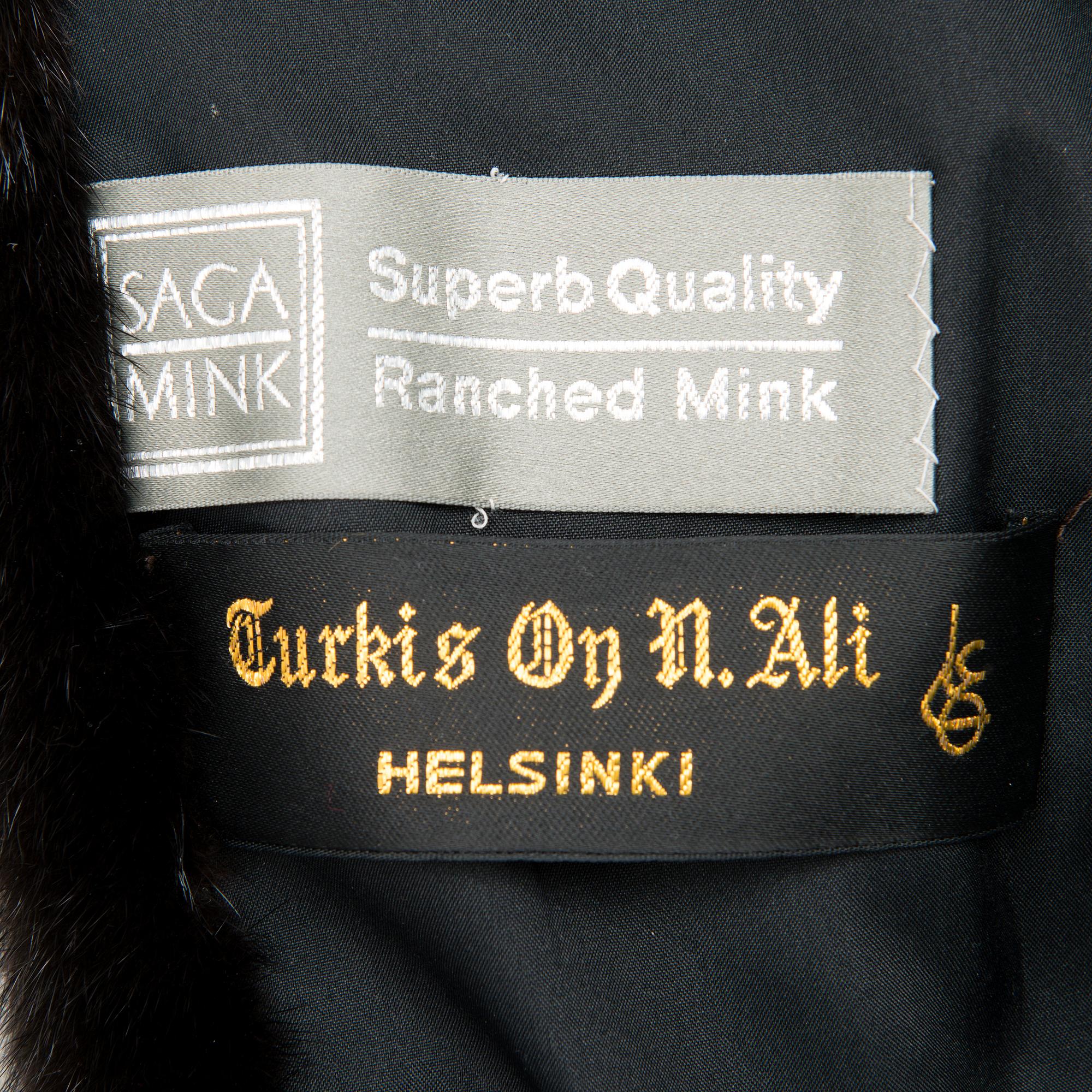 A SAGA MINK FUR COAT.