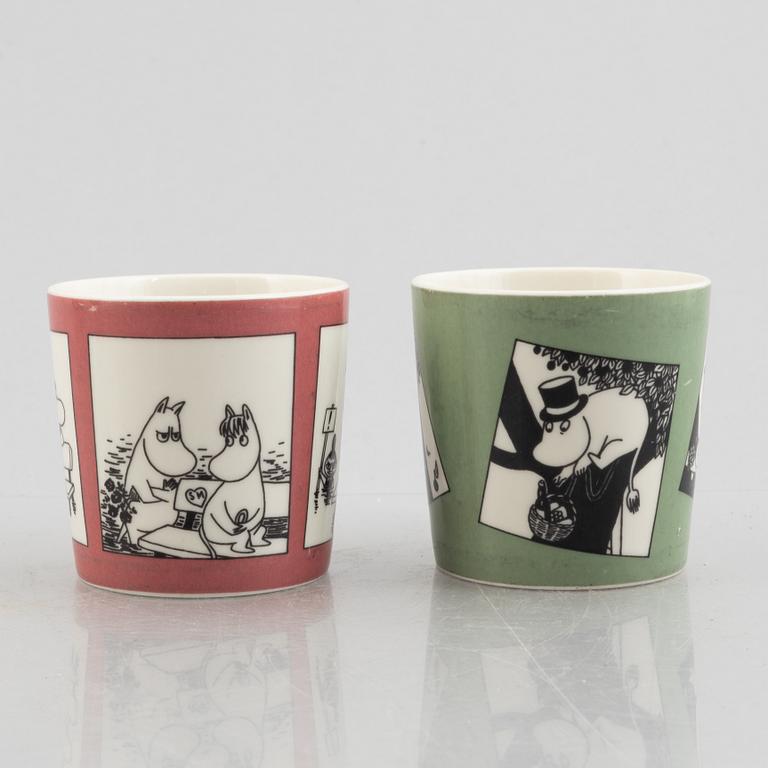 Two Moomin mugs, Moomin Characters, Arabia, Finland, 1990-93.